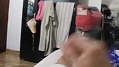 Latina Sucks Neighbor's Big Cock While He Records Secretly