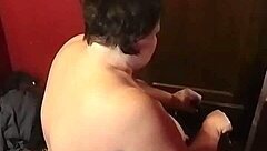 The MILF enjoys a DILDO CHAIR ORGASM with her big ass.