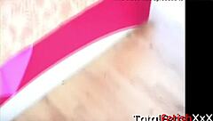 I crave this ebony beauty with big natural tits giving a blowjob