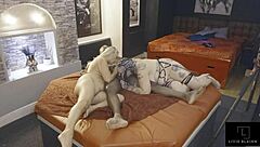 Threeway Action with Jay Playhard Eva May and Livie Blainn in Tattoo Big Cock Pussy Play