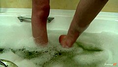i'm tiny blonde paula z fingering my eager pussy in the bathtub