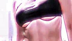 leticia the sexy model showcases her bikini in a photoshoot