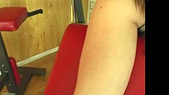 i'm so turned on watching this hot teen girl bate in a public gym!