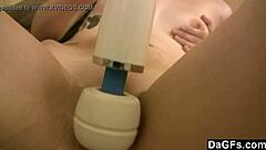 dagfs - skinny teen quietly plays with her toy 😊