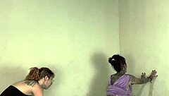 behind the scenes, giving the ass to the friend's boy for the first time