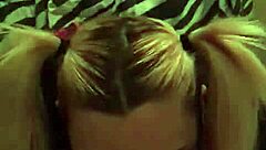 Breezy Breeze's Intense Amateur Blowjob as Pigtails MILF Teacher Bookworm Nerd in POV Couple Scene