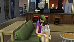 the sims family gets wild with sucking and anal.