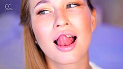 Stella Cardo enjoys big dildo and shows wetness