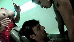 Big Boobed Alexis Silver And Michelle Thorne In Hot FFM BDSM Threesome Action