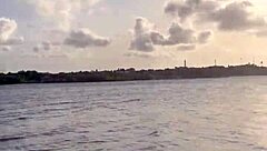 brazilian latina wife in bikini on boat ride