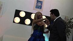 Elegant Blonde Milf With Big Tits Fucked On Coach