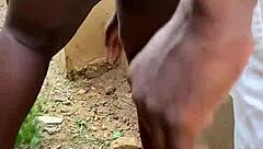 he gave me a hot short fuck with his monster cock outdoor