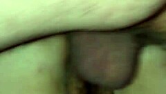 bent over milf gets creampie in doggystyle