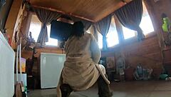 Cheating wife dances with husband's friend!