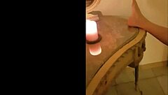 milf masturbates solo in vintage mirrors