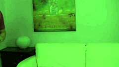 Brunette Dava Foxx intensely sucks dick and jerks it