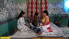 इंडियन मदर-इन-लॉ अपनी बड़ी टिट्स शेयर करती है टैबू थ्रीसम में