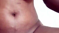 Melina rides big cock with petite body.