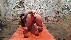 dildo punch stretches big ass.