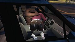 Franklin bangs hooker in car during GTA 5 mission!