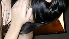 Thai girl sucking dick in intimate scene