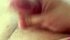 Horny mexican shemale with big cock gives intense pov massage and masturbation
