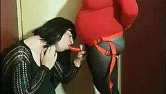 Crossdresser says, 'I'm taking this ass to mouth collection'