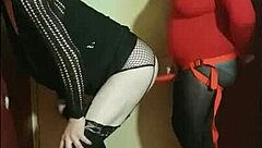 Crossdresser says, 'I'm taking this ass to mouth collection'