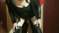 Crossdresser says, 'I'm taking this ass to mouth collection'