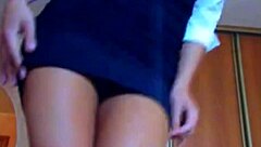 Beautiful Cam Girl Teases In Sexy Skirt