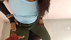 I seated the sexy wife on the chair and fucked her ass in doggy style