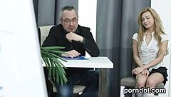 Young 18+ Natural Tits Girl Gets Teased And Blowjobbed By Older Lecturer In Hardcore Reality