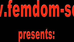 Femdom goddess dominates with anal and blowjob