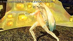 Hatsune Miku Snowman Project Diva Nude Mod Full Nude with Big Tits