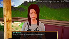 redhead teen with big tits and ass plays family game at home