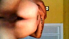 beautiful asian woman gives blowjob and rides big cock of latino man