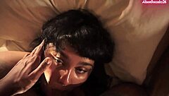 spanish european not sister gets facial after face fucking