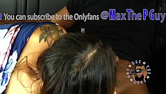 Audrina, suck that big black cock deeper! She handles my monster in backseat POV until I cum hard outdoors