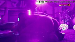 neon party escalates with college girls