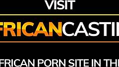 Vexed Ebony Babe Works Casting Agents Big White Cock For A Job