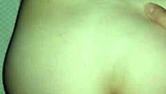 cumming on wife's back in doggystyle position