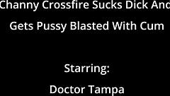 channy crossfire intensely sucks dick before her pussy gets blasted with cum backstage