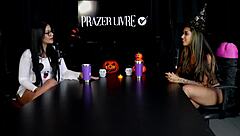 Morena Safada Shows Blowjob And Exhibitionism, Gets Naked Showing Breasts And Pussy After Saying She Likes Touching Herself During Sex - Couple Fada Prazeres Sheer Red Hallow