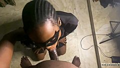 My sexy ebony roommate sucks my dick dry in the dorm