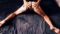 Naughty wife in stockings asks for hard anal from husband in pov