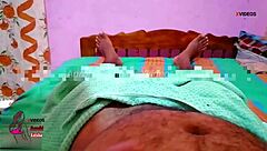 indian massage girl gets fingered by customer, leading to strong orgasm and cum in mouth 😘