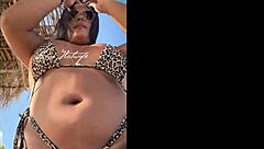 i'm a married whore showing off on the beach