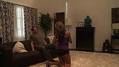 nikki sucks off her man before tit fucking him and riding his thick cock