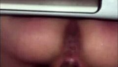 She talks dirty and begs for my cock in public