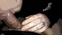 Woman provides detailed blowjob with deep sucking and full swallow on that hard cock.